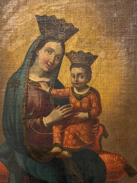 Miniatura: MADONNA CON BAMBINO E CARDELLINO
