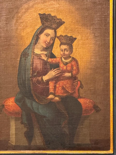 Miniatura: MADONNA CON BAMBINO E CARDELLINO
