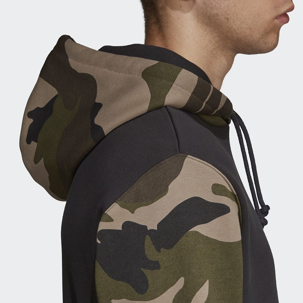 Thumbnail: Adidas Camouflage Camo Pullover Trefoil Hoodie DV2023
