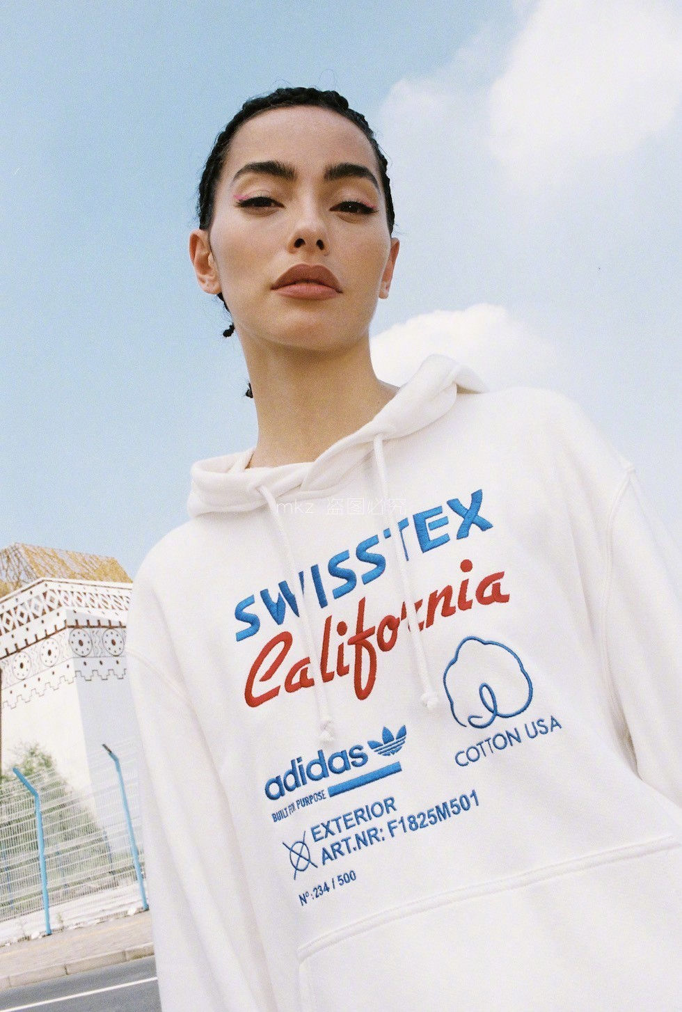 Thumbnail: Adidas Kaval white suite Hoody DH4946 FZ and pants DH4949