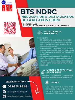 BTS - Négociation et digitalisation de la relation client - BTS NDRC