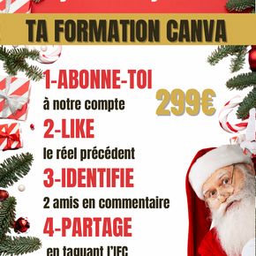 🎄 Participez à notre Concours de Noël et gagnez une formation Canva ! 🎁