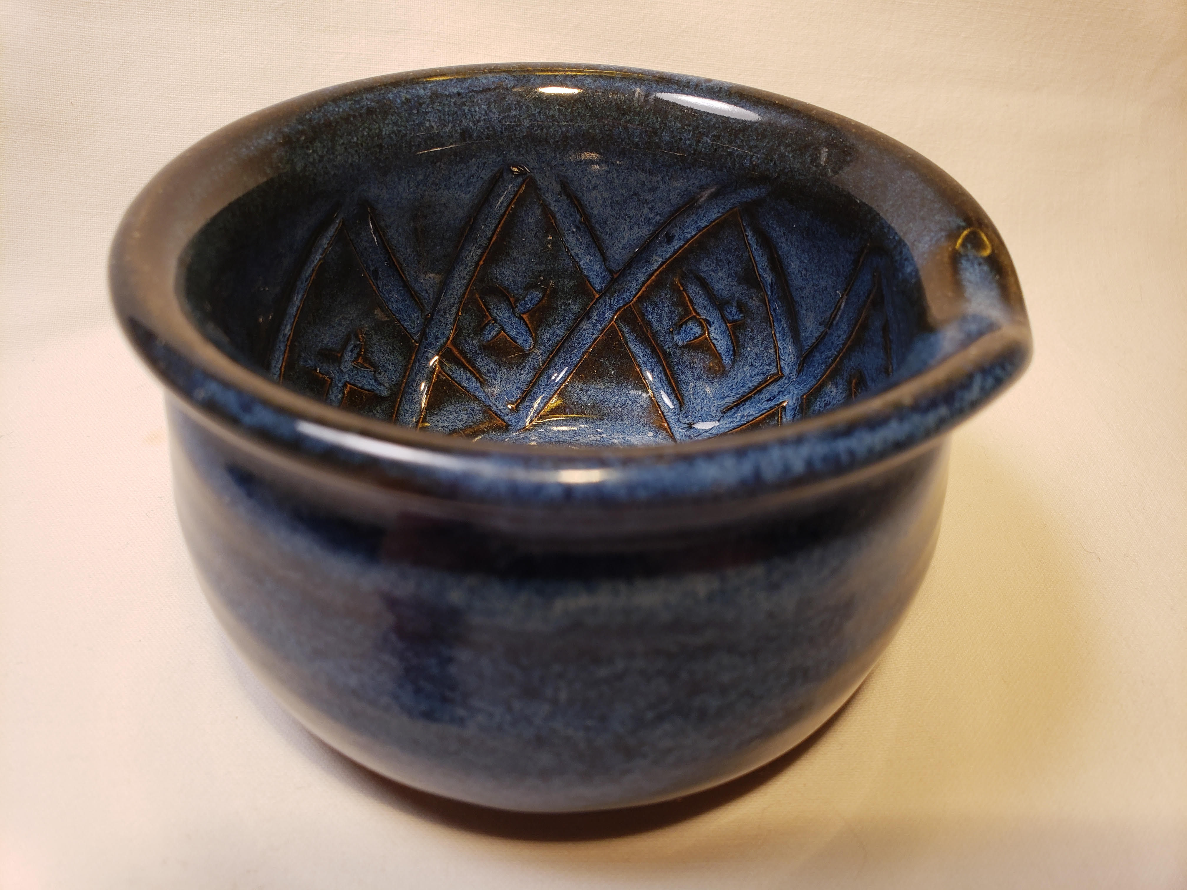 Dark Blue Shaving Bowl #3