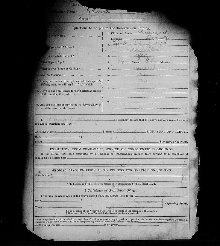 Edward Heany Army Records 1.jpg