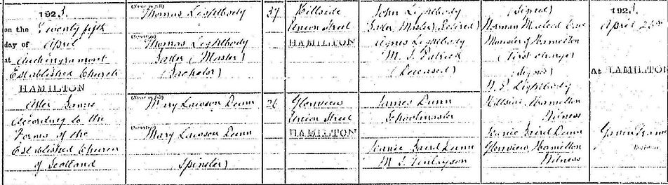 1923 Thomas Lightbody Marriage.jpg