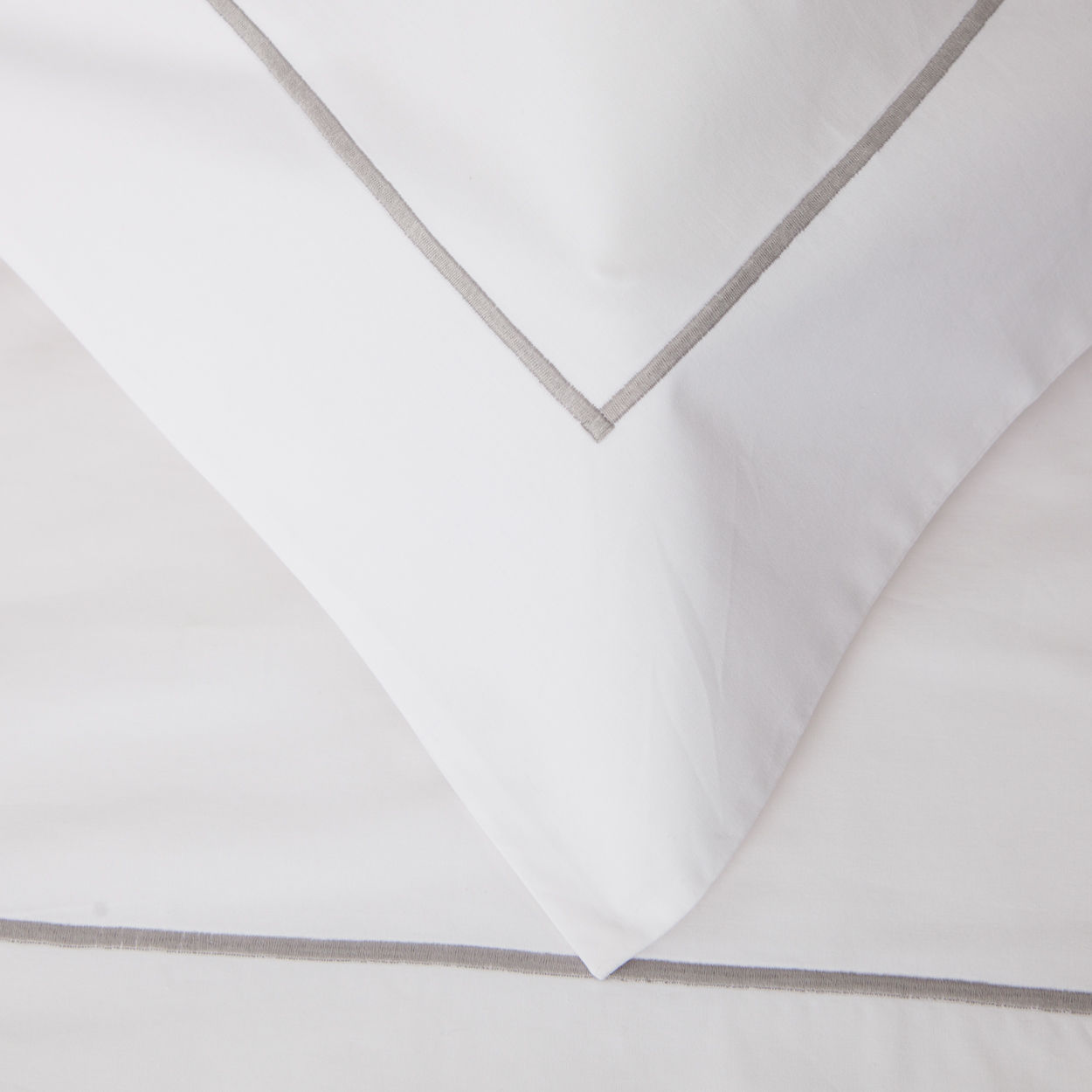 Savile Cord - King Silver Duvet Cover