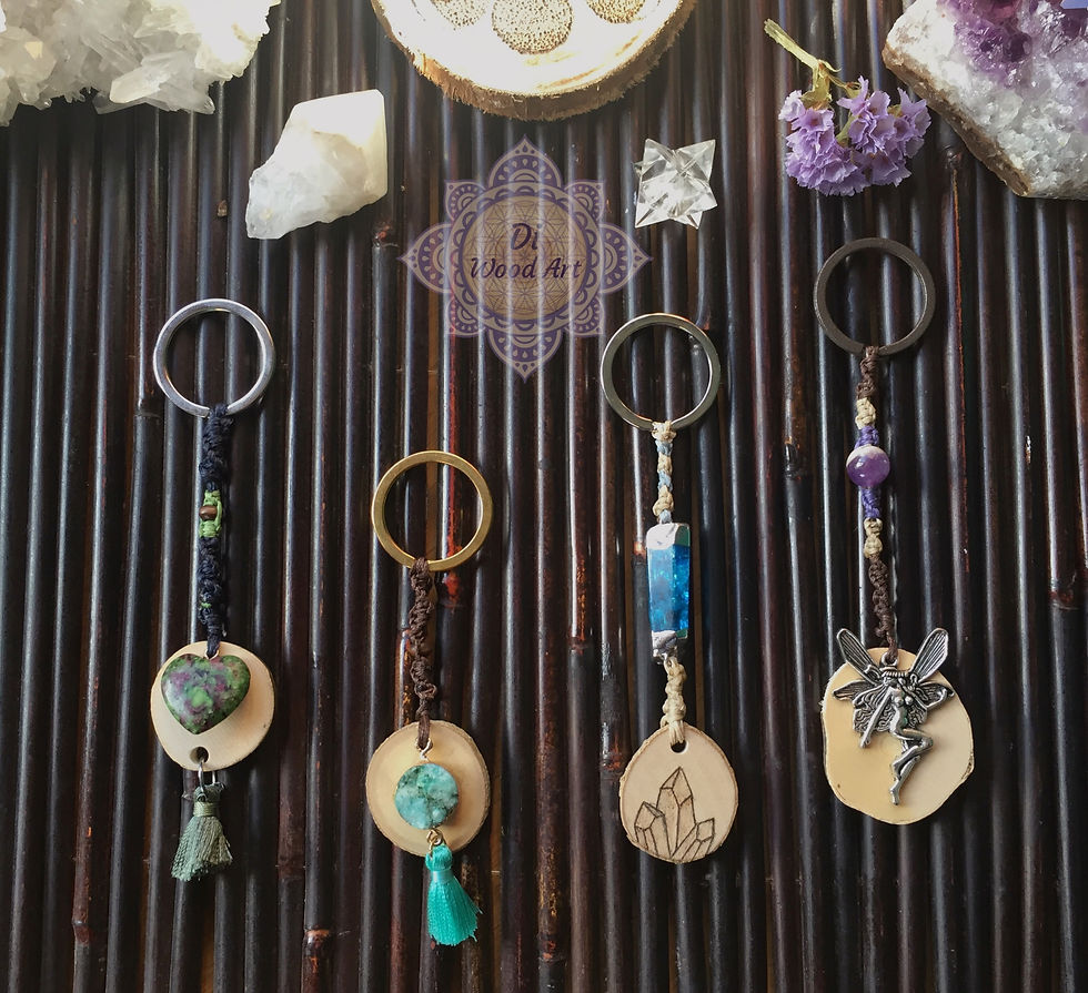 Porta-chaves com Cristais