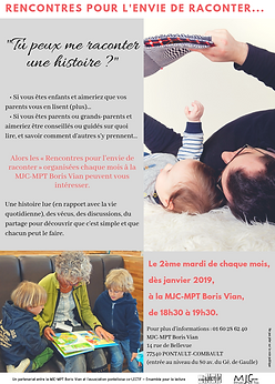 MJC Affiche Rencontres pour raconter
