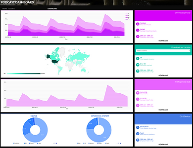 A screenshot from Distorted's client portal