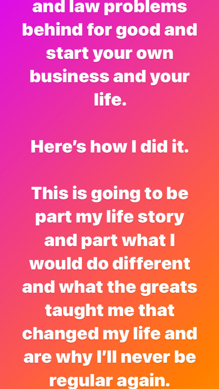 How to leave the street and law problems behind and start your own business.