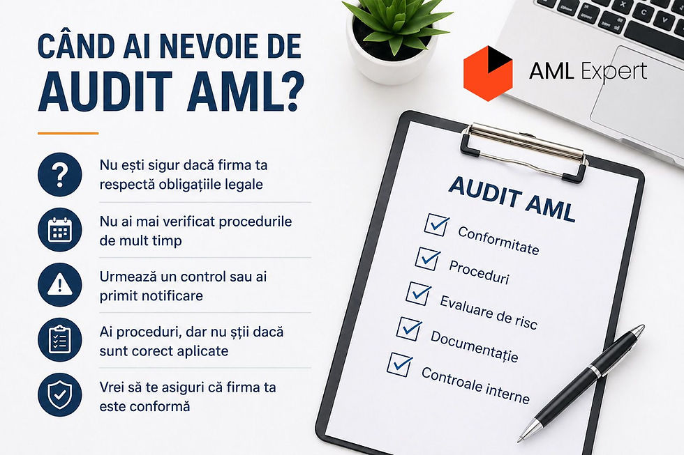 cand ai nevoie de audit aml pentru firme din romania – verificare conformitate si proceduri