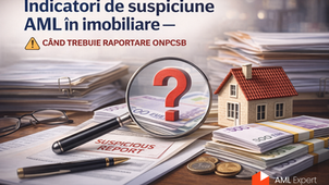 indicatori suspiciune aml in imobiliare raportare onpcsb