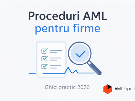 proceduri aml firme romania model si ghid complet