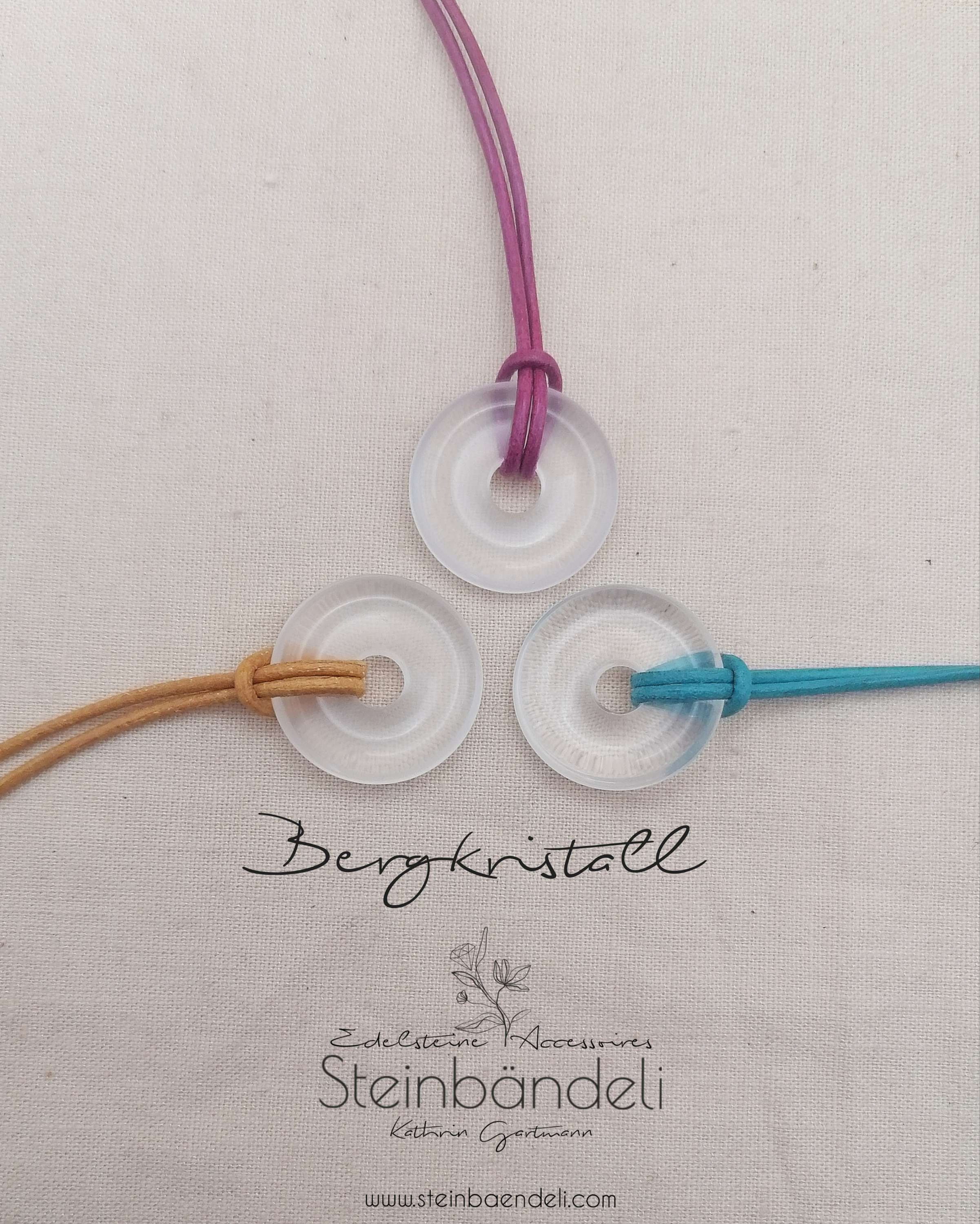 Pi-Scheibe Bergkristall 23 mm