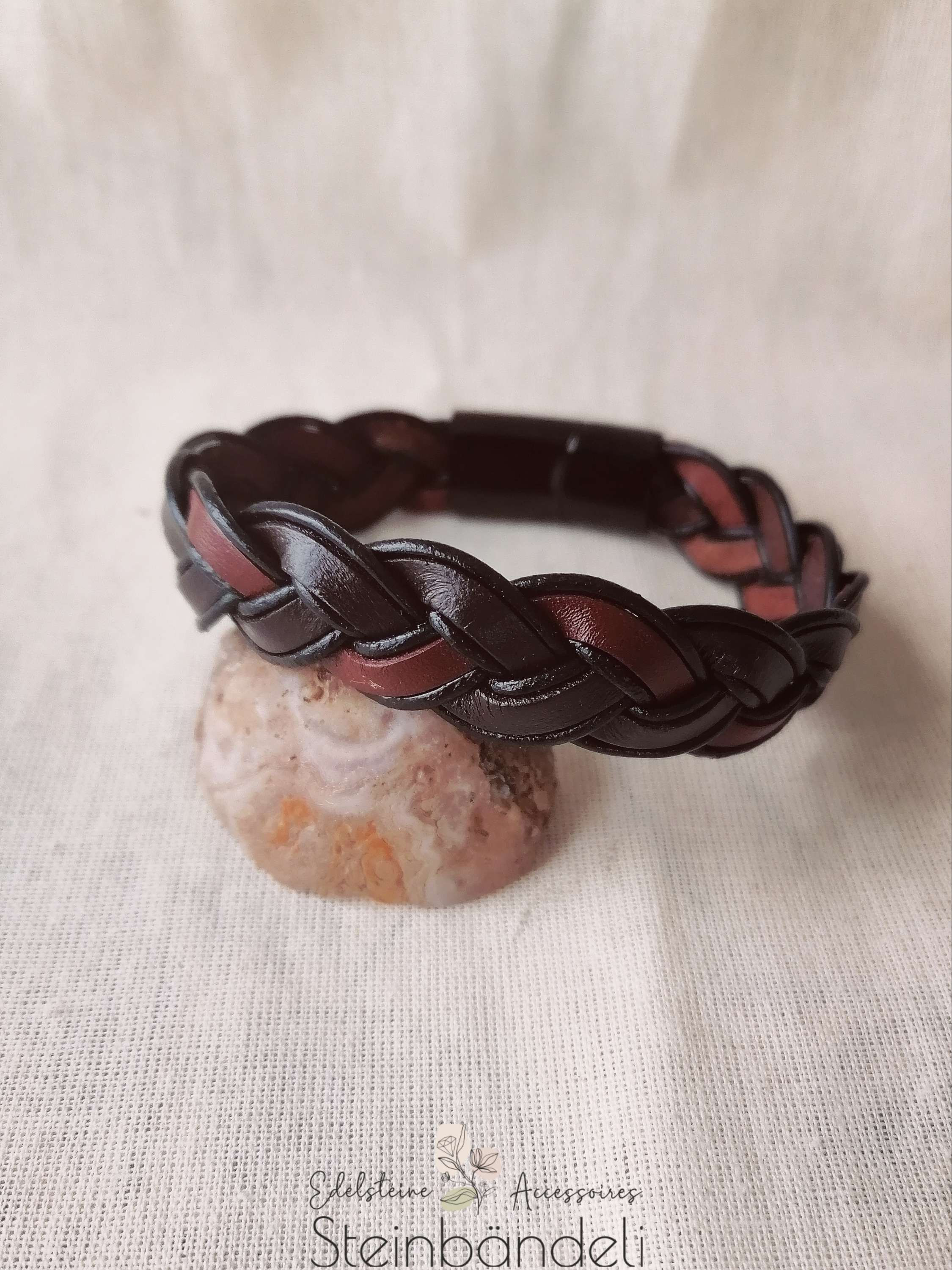 Männer Leder braun-schwarz