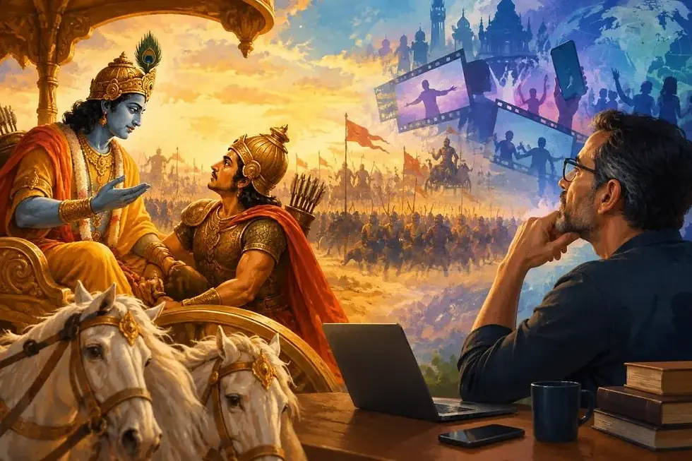 Um diálogo entre guerras: A lição do Bhagavad Gita