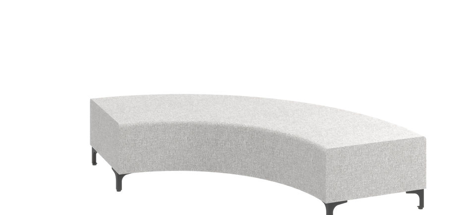 Ivy 90° Bench Corner – upholstered 90-degree angled bench.