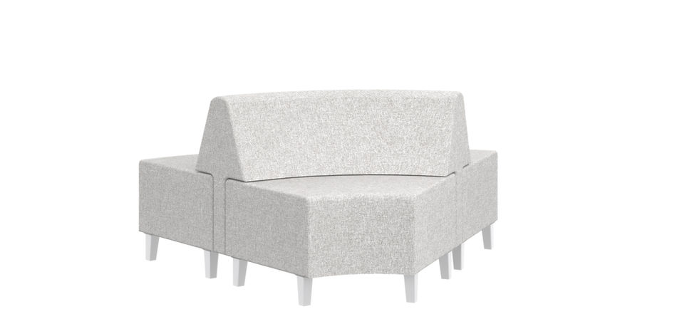Ace 2.0 Double-Sided 60° Curved Section – angled curved seat for circular or arched arrangements.