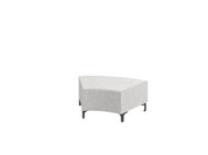 Ivy 45° Curve Bench – upholstered 45-degree curved bench.