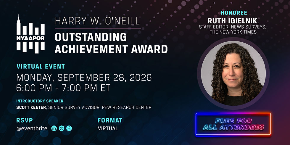 Harry W. O’Neill Award Ceremony 2026