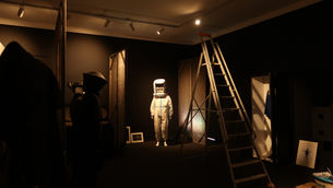 The installation of the exhibition "Theatre stage characters: Ukraine - Lithuania" has already begun💛