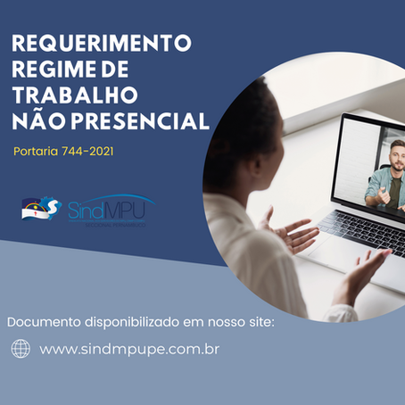 SindMPU envia ao PGR requerimento a fim de alterar regras para o teletrabalho