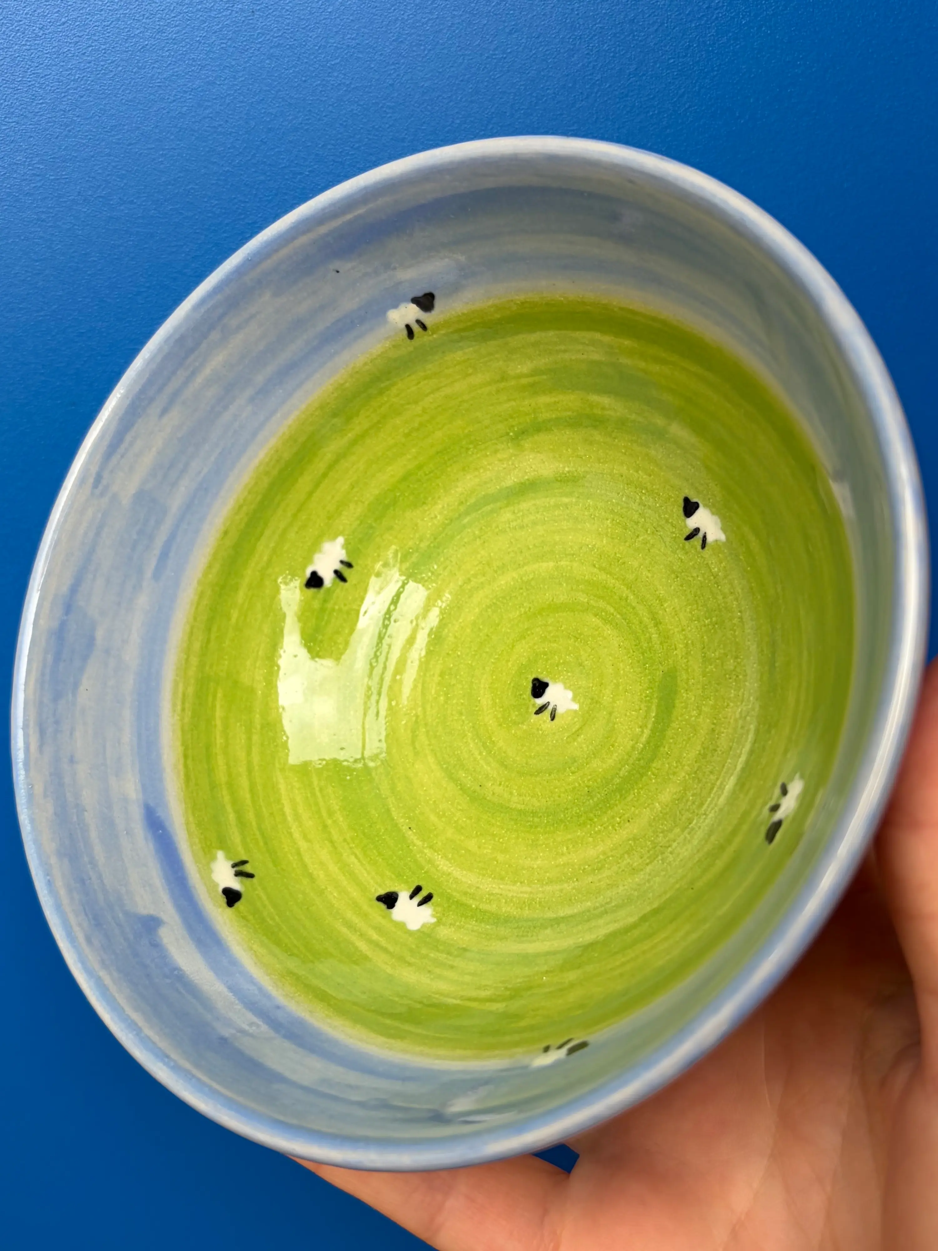 Sheep on the Hillside Bowl