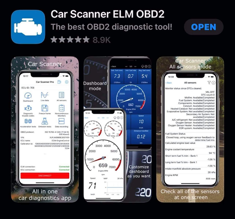 Thumbnail: Bluetooth OBDII car diagnostic reader