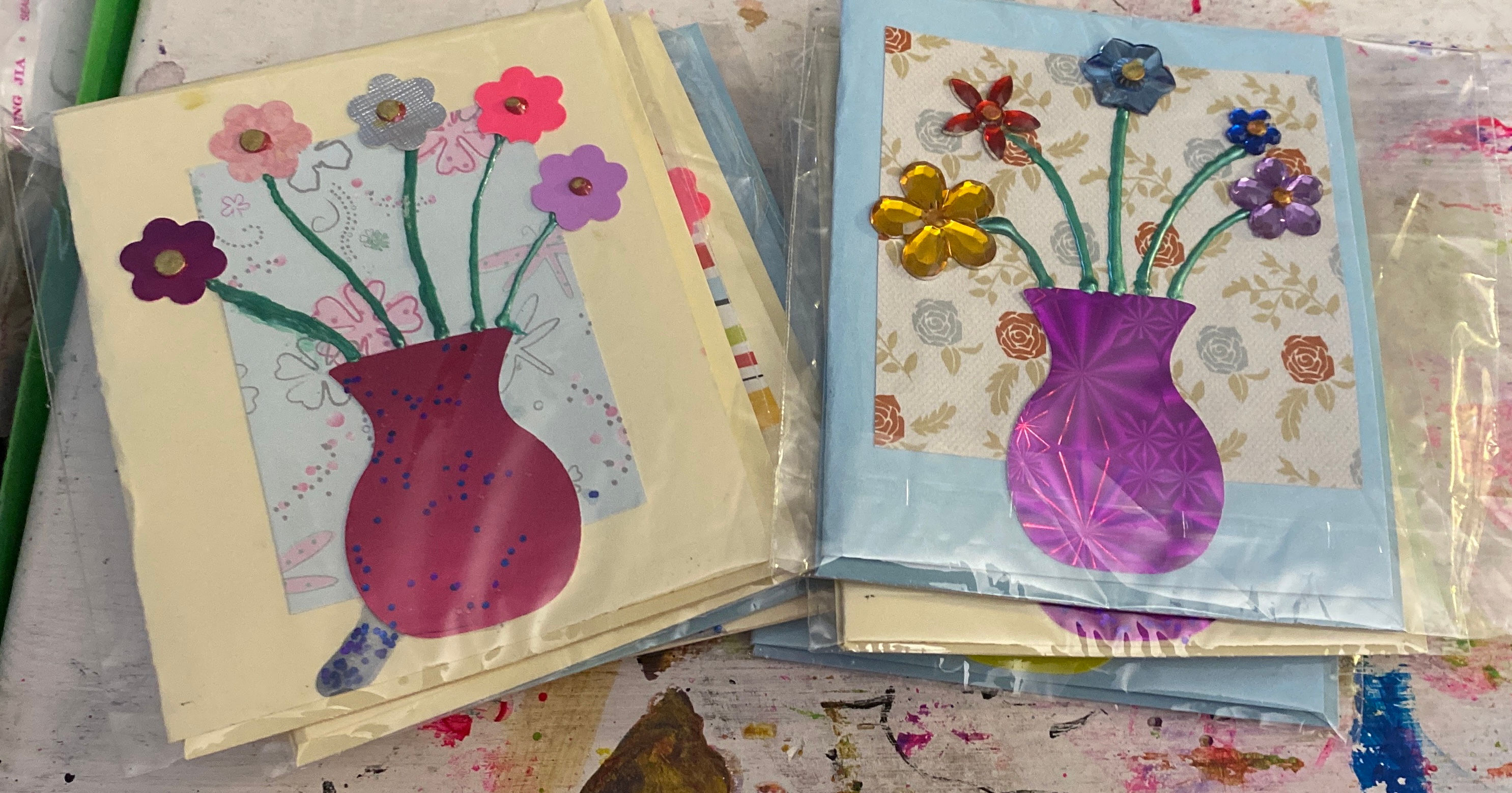 Mini flower cards