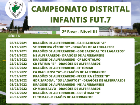 Distrital Infantis Fut.7 - 2ª Fase - Sorteio