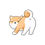 Miniature : Copy of Vinyl Kiss-Cut Stickers Chien Shiba