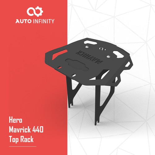 Hero Mavrick 440 Top Rack with Backrest | Auto Infinity