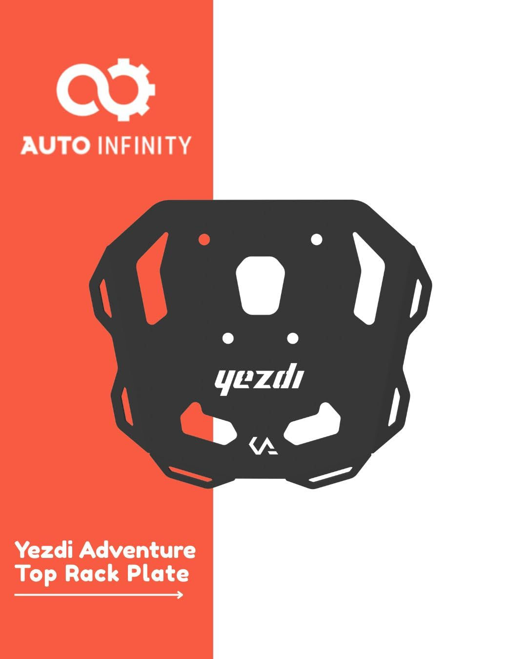 Yezdi Adventure Top Rack Plate