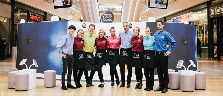 Promotional staff for Dolce Gusto Experiential activity