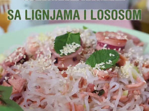 NUTRIFIT ŠPAGETE SA LIGNJAMA I LOSOSOM