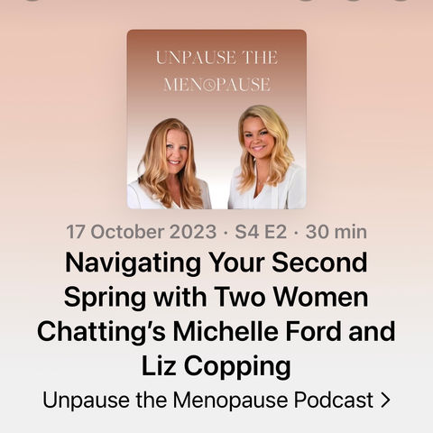 Unpause the Menopause podcast October 2023