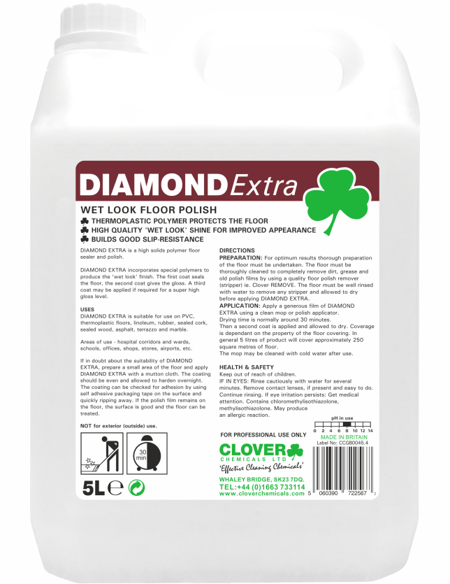 CH013 Diamond Wet Look Floor Polish 5ltr