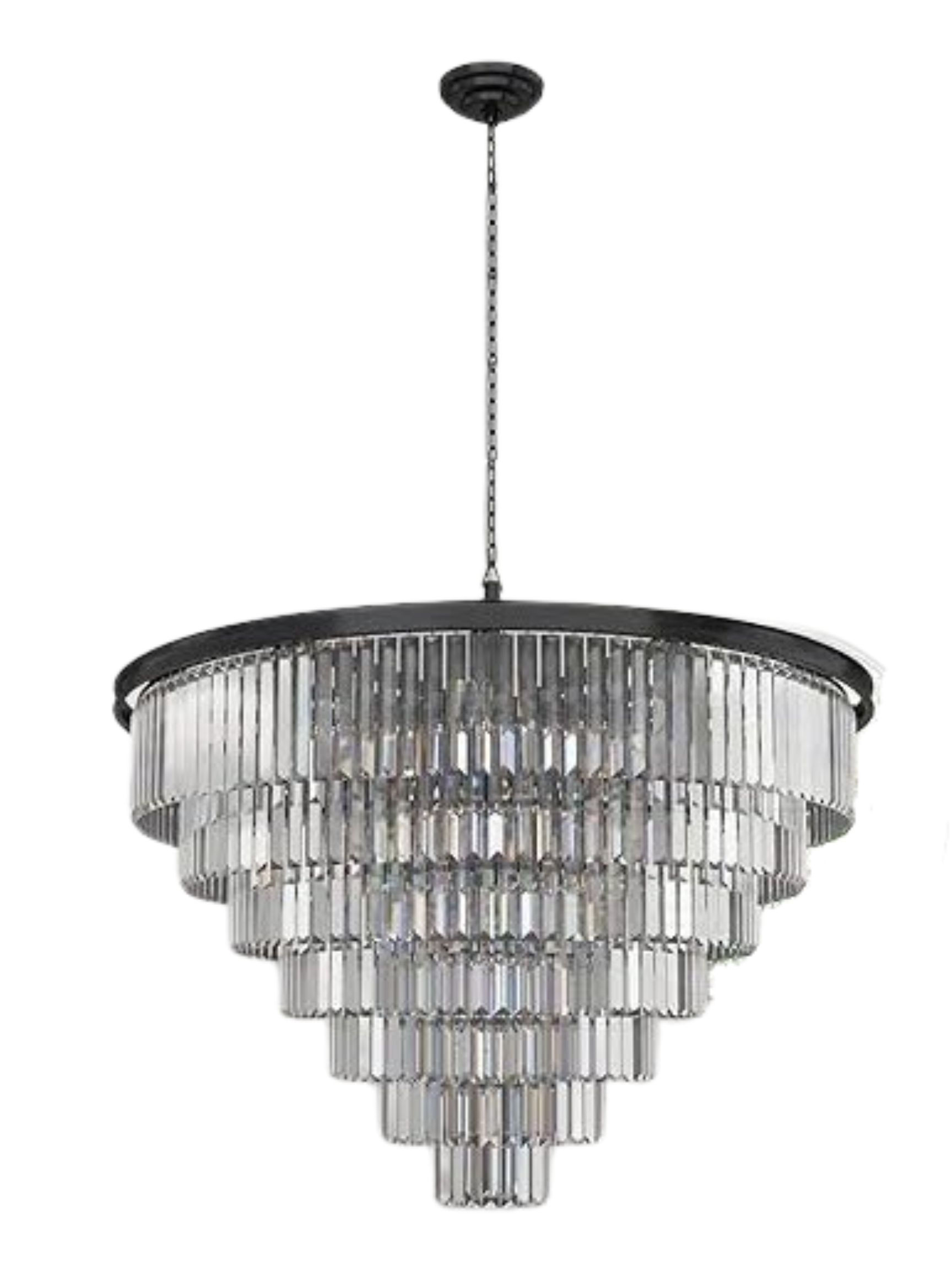 Black Crystal Chandelier
