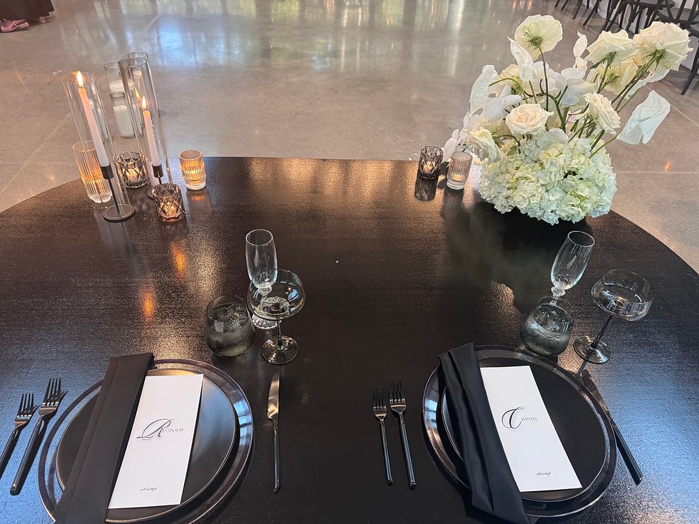 Thumbnail: 6ft Black Sweetheart Table