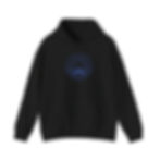 Thumbnail: Atlas Logo. Black Unisex Heavy Blend™ Hooded Sweatshirt