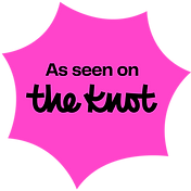 As seen on The Knot badge