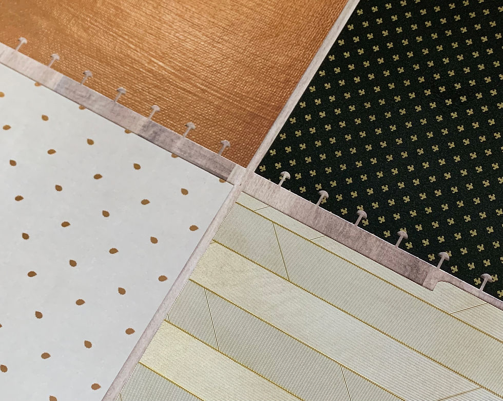 Laminated Dividers: Splash Of Gold