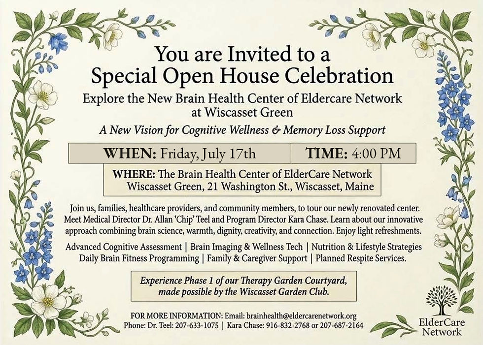 Open House: Wiscasset Green Brain Health Center