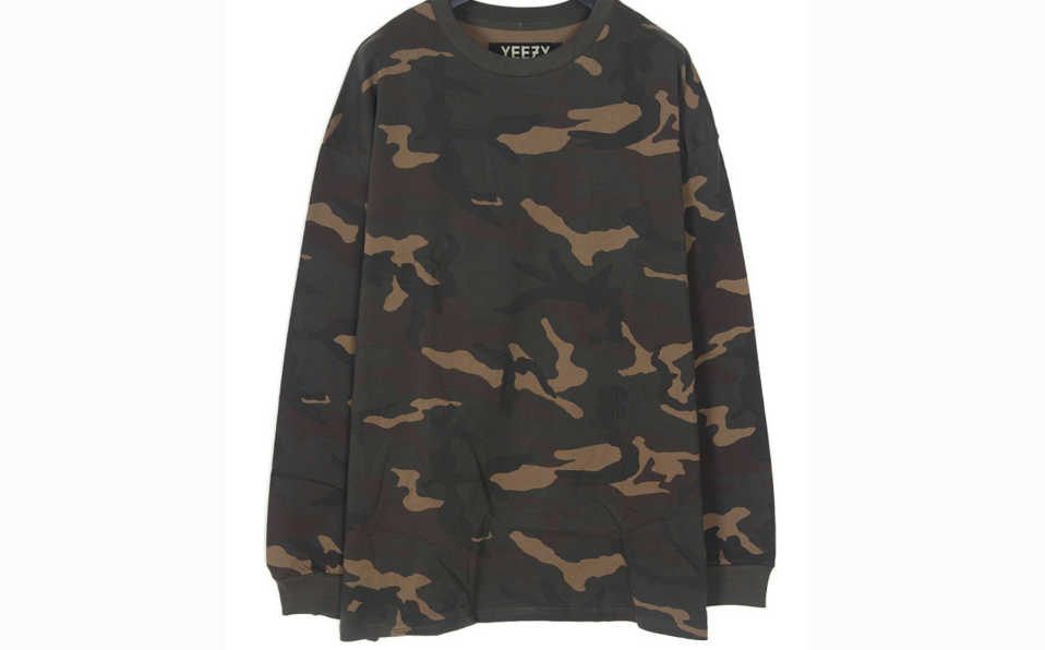 YEEZY SEASON 1 CAMO LONG SLEEVE TEE