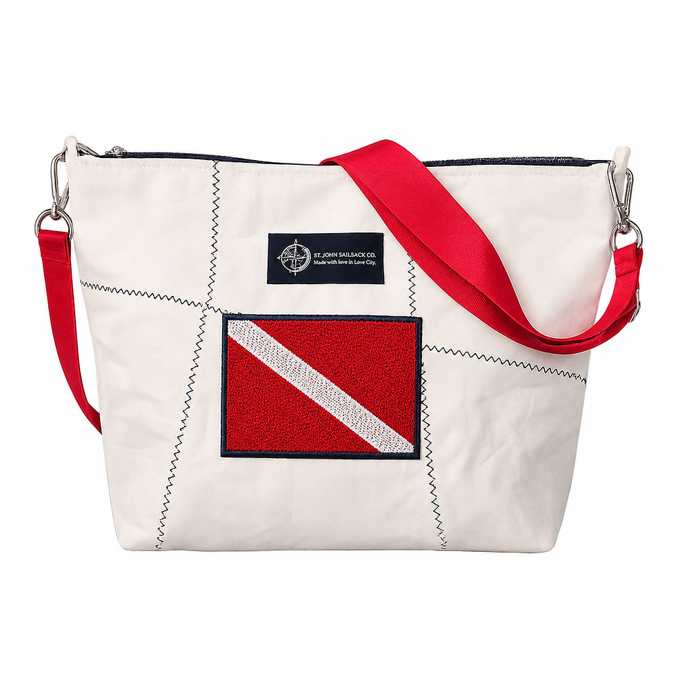 Thumbnail: Reclaimed Dive Flag Satchel