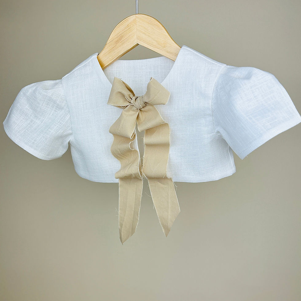 Miniature : ORGANIC LINEN BOLERO SHRUG