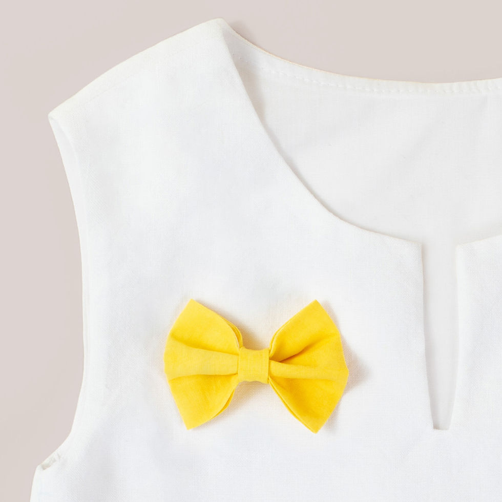 Linen V-Neck Top Kids Sustainable Fasion