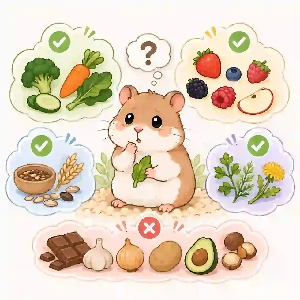Syrisk hamster spiser blad