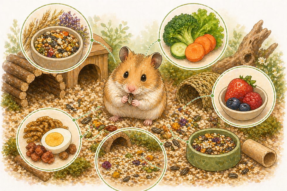 hamster spiser mat