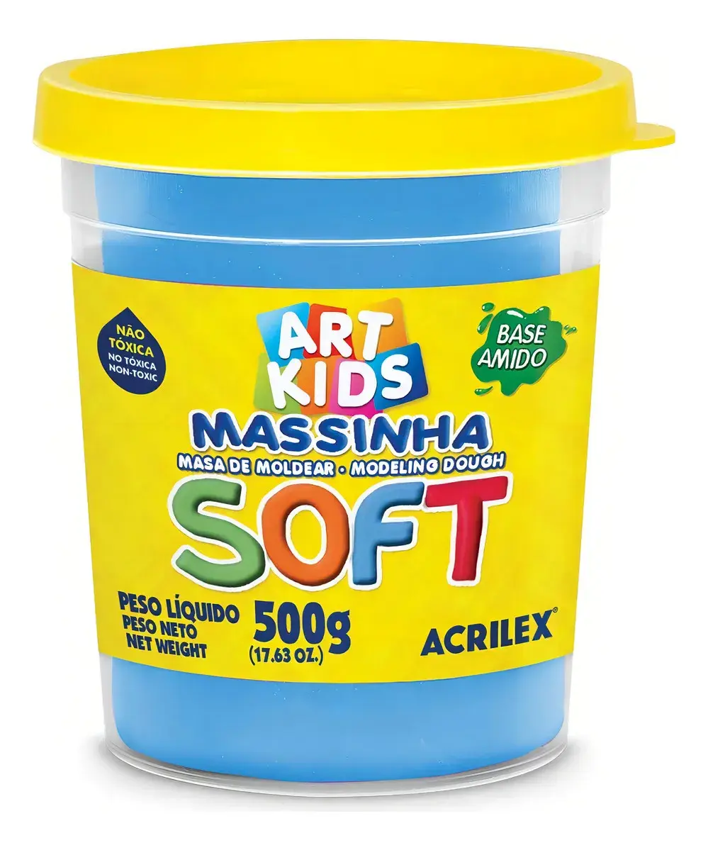 Massa De Modelar Acrilex Base Amido Soft Pote 500g